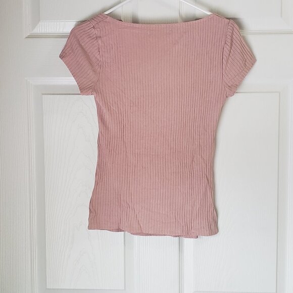 Reformation Bardot Ribbed Knit Top - Picture 2 of 3